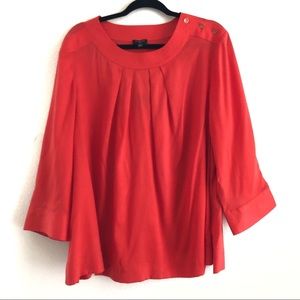 Talbots | Blood Orange Blouse, NWT 22W